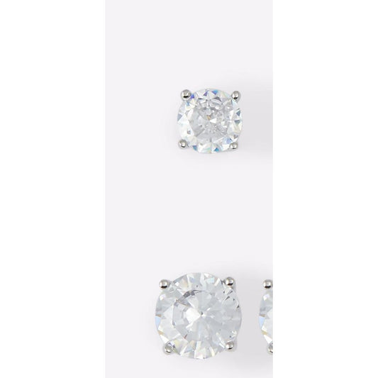 Silver Elastane Earrings