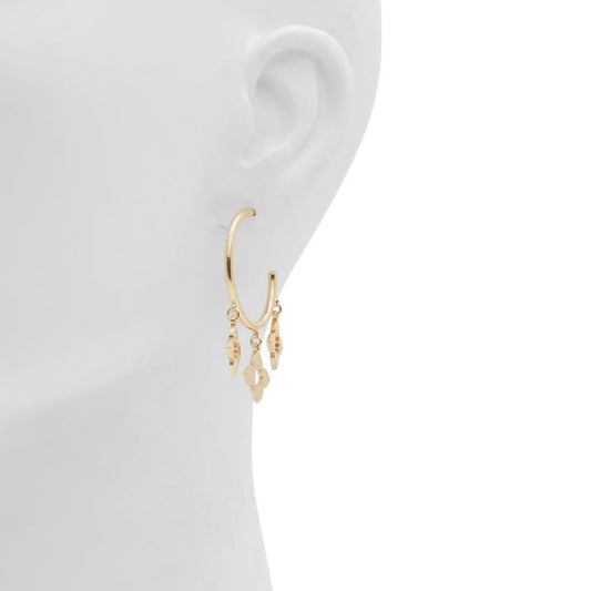 Gold Elastane Earrings