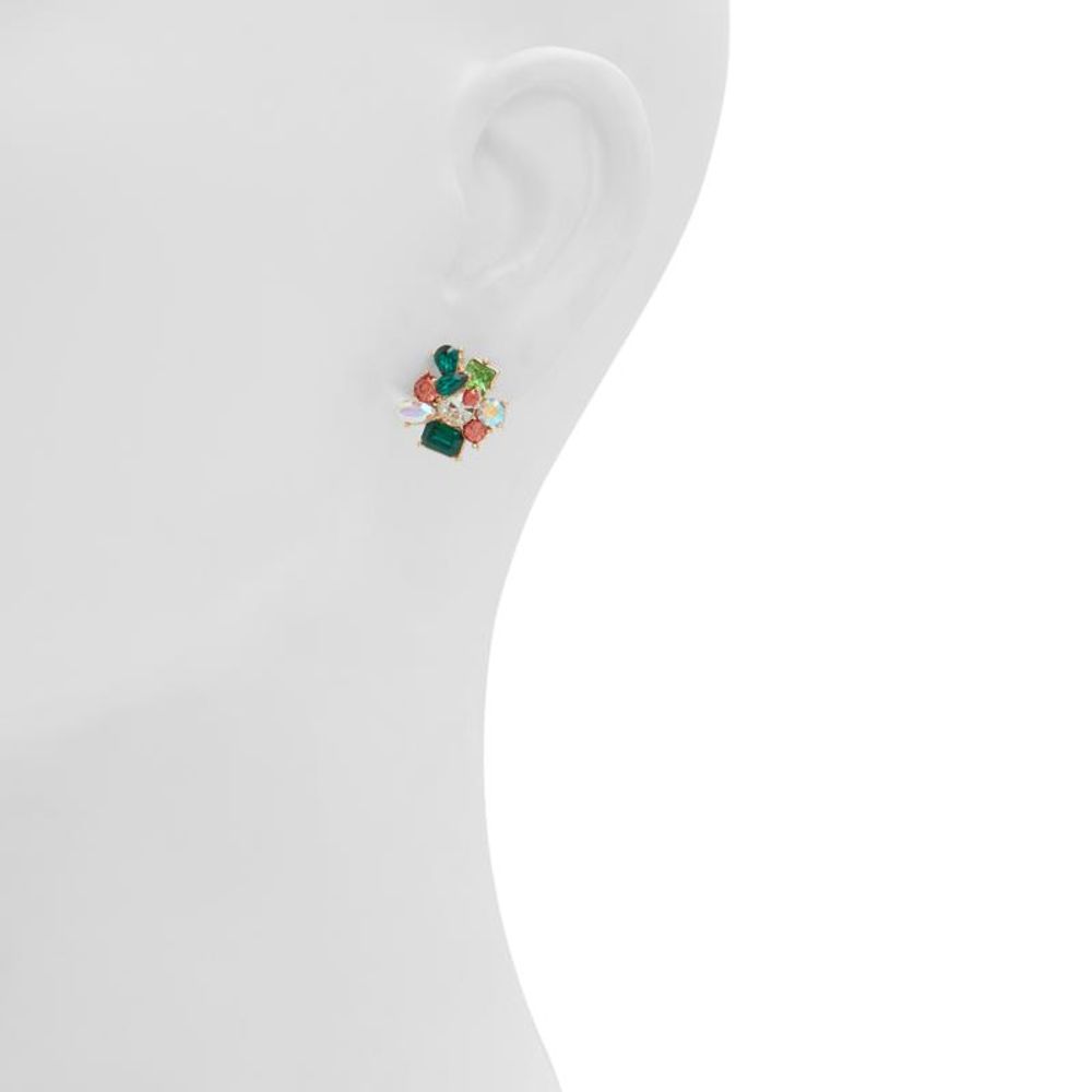 Green Elastane Earrings