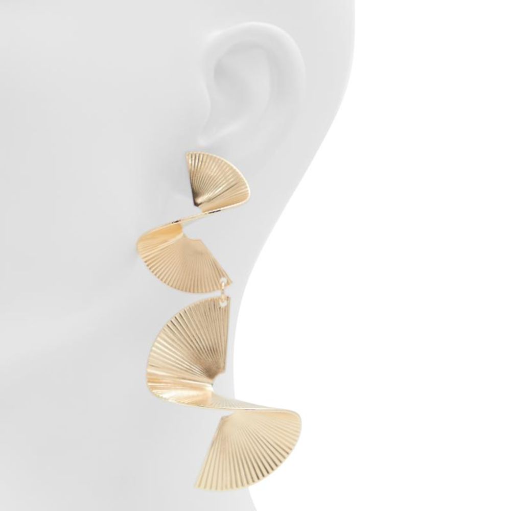 Gold Elastane Earrings