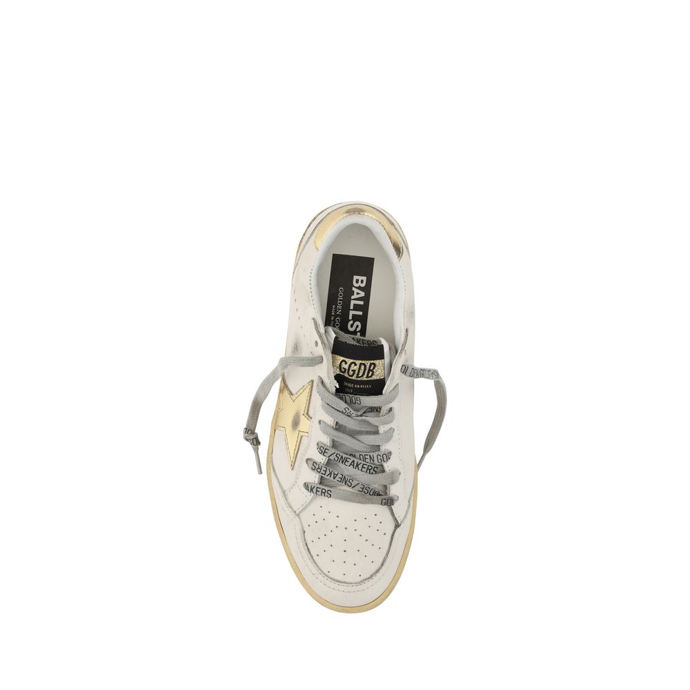 White Calf Leather Bos Taurus Sneakers