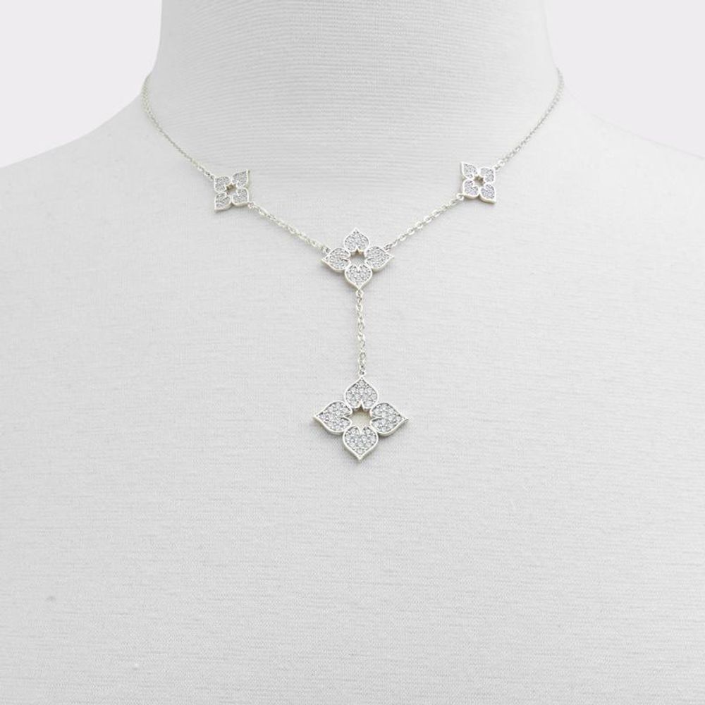 Silver Elastane Necklace