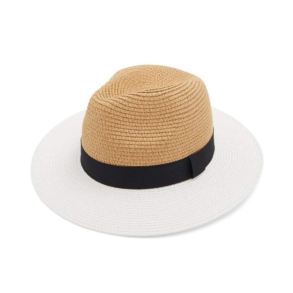 Beige Cotton Fedora
