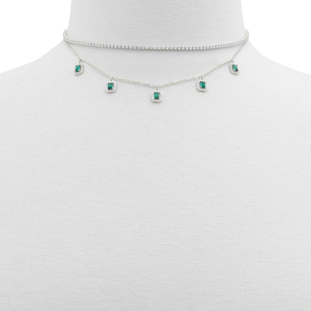 Green Elastane Necklace