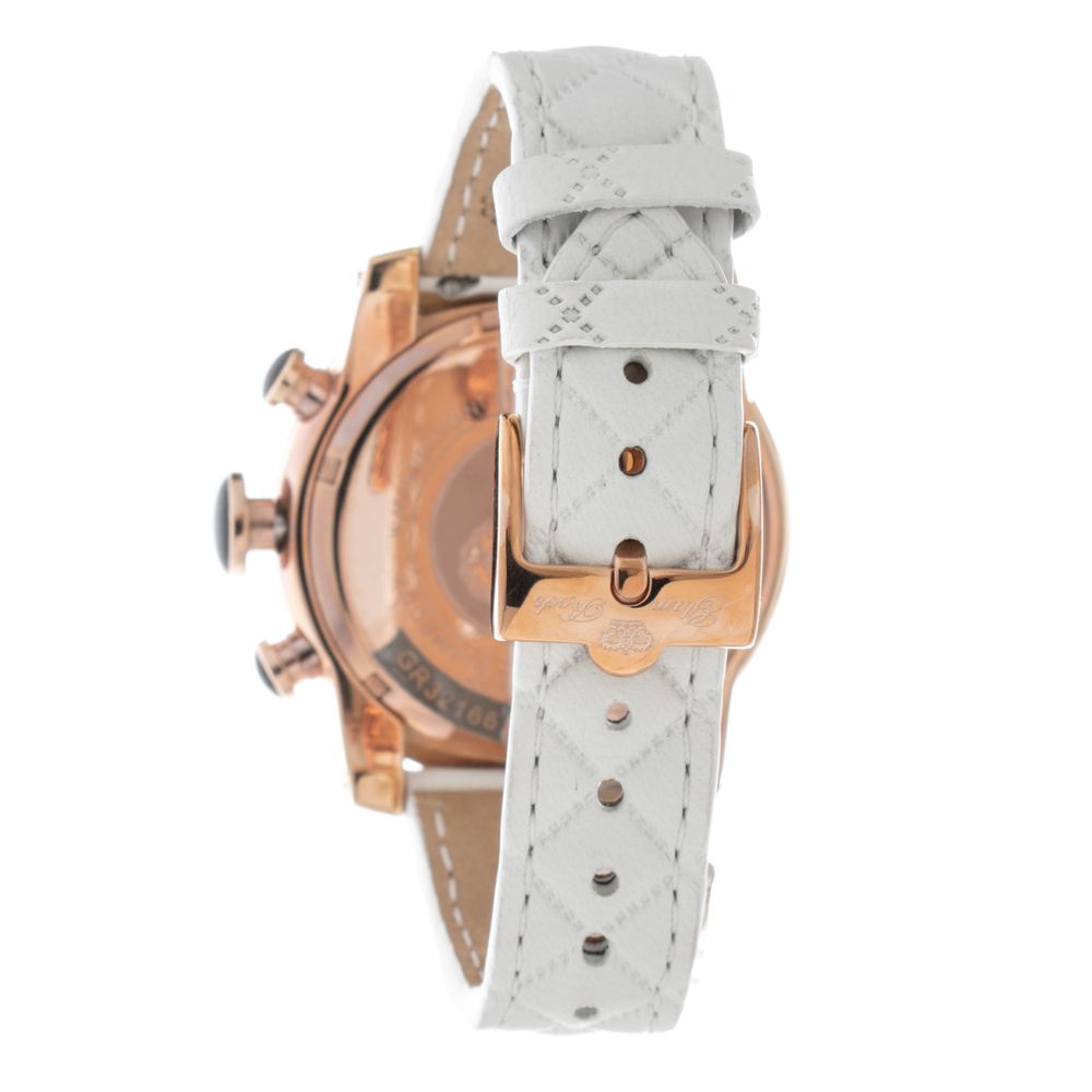 White Leather Dress Watch