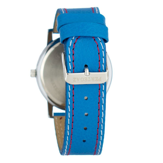 Blue Leather Dress Watch