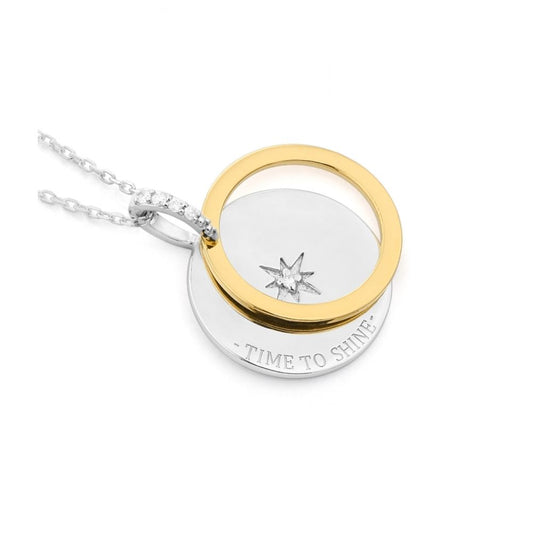 Gray Silver Necklace