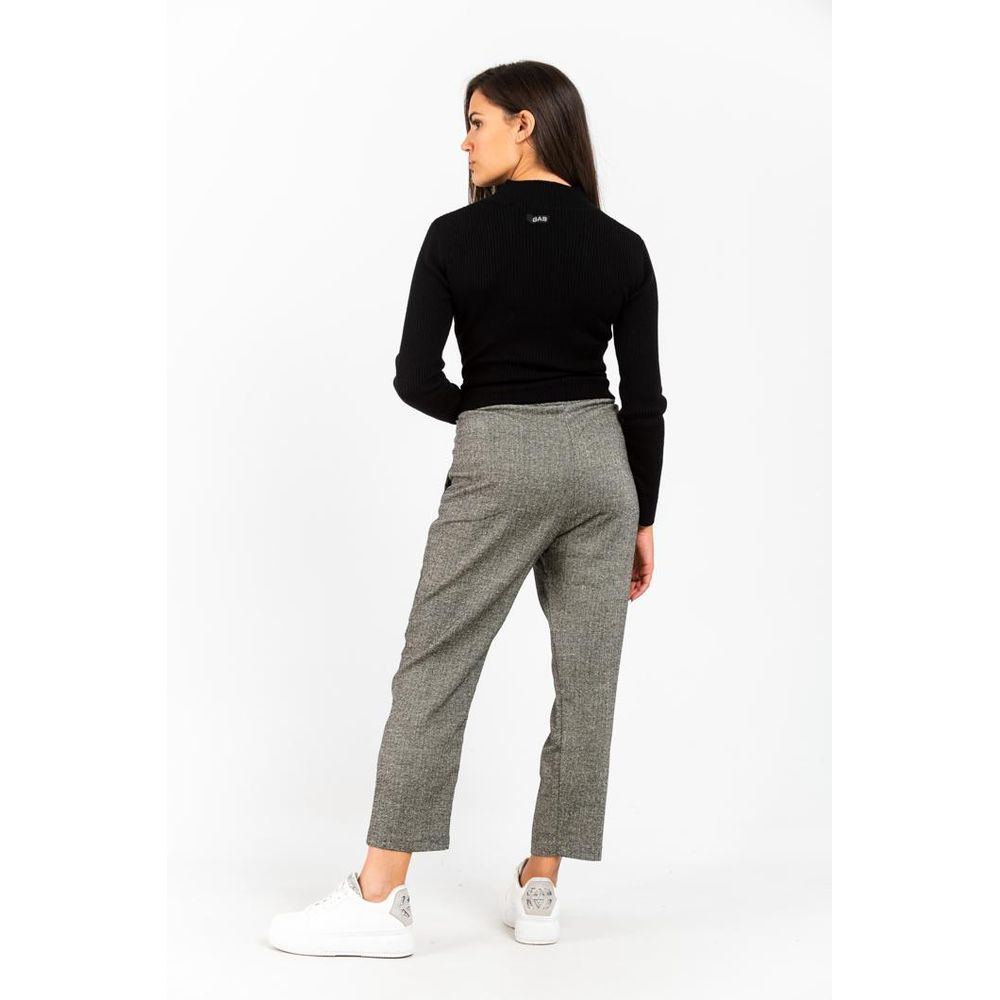 Black Wool Casual Pants