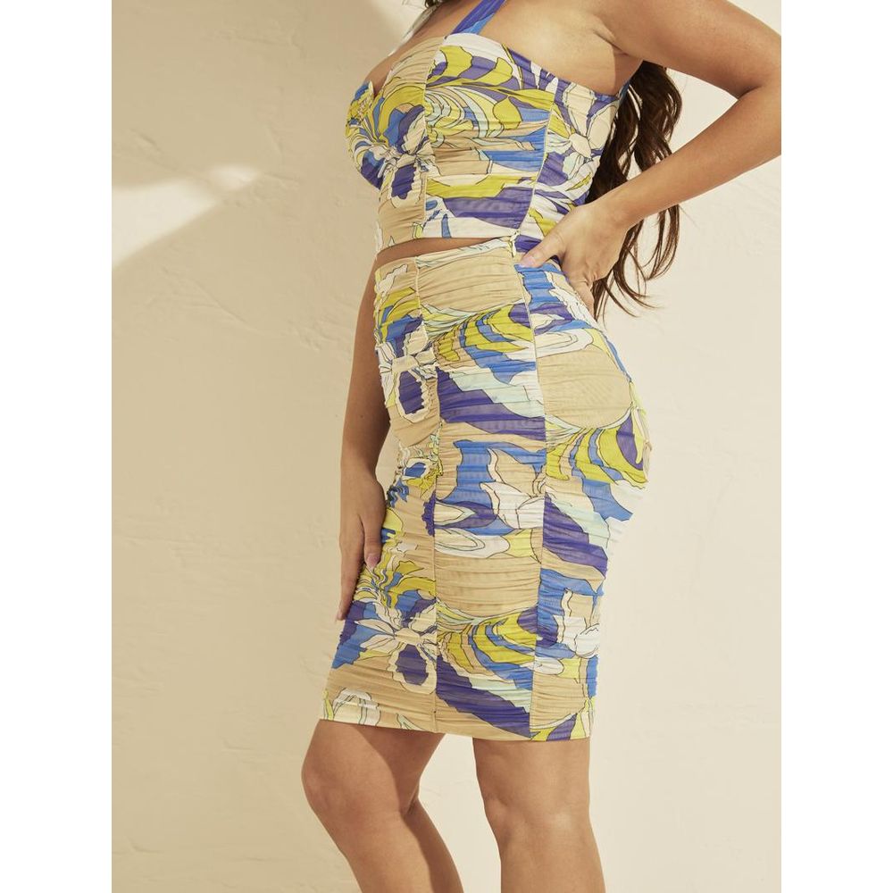 Multicolor Polyamide Mini Skirt