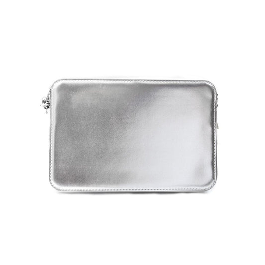 Gray Canvas Crossbody Bag