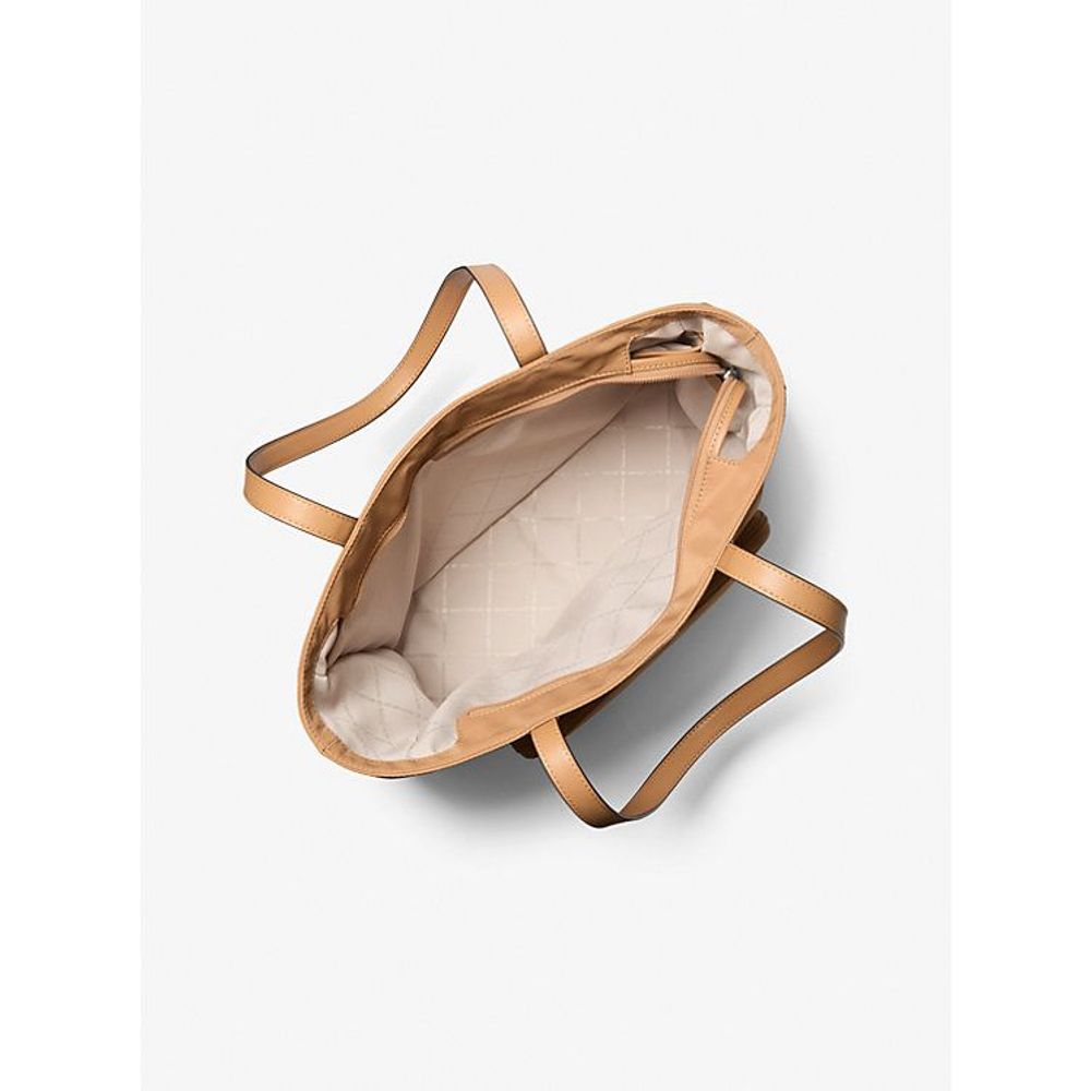 Brown Nylon Tote Bag