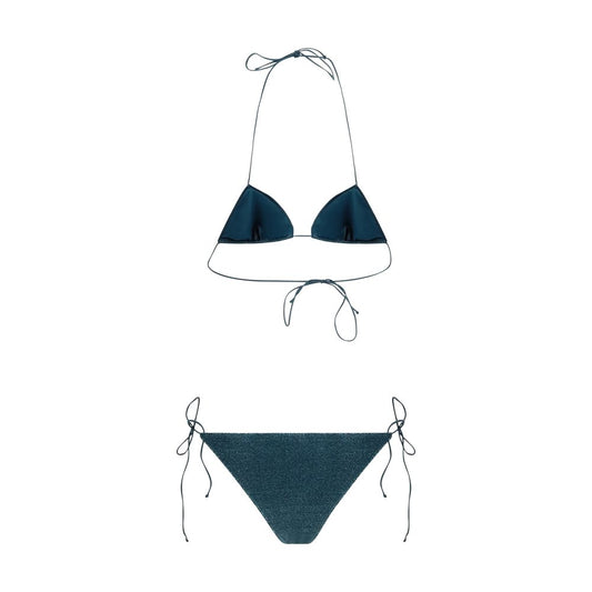 Blue Elastane Bikini