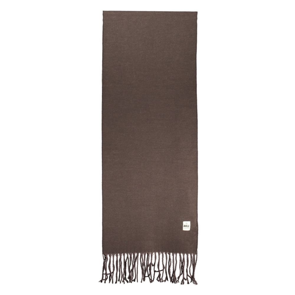 Marrone Poliestere Men Scarf