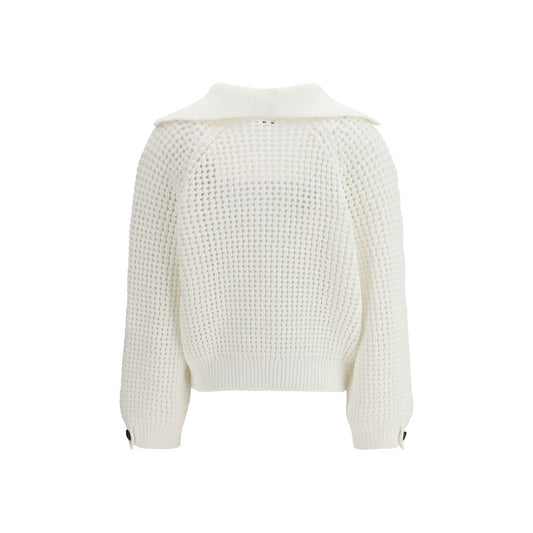 White Cotton Sweatshirt