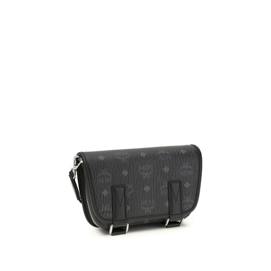 Black Fabric Shoulder Bag