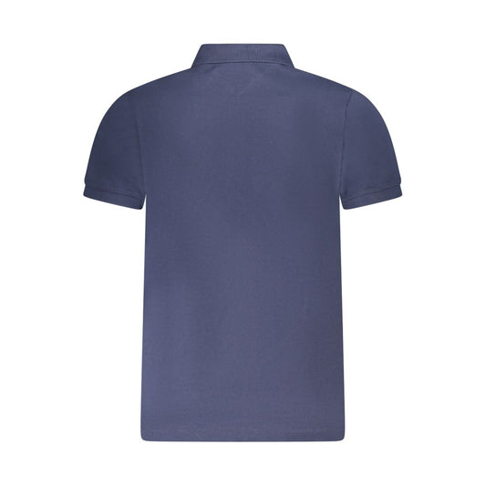 Blu Cotton Men Polo Shirt
