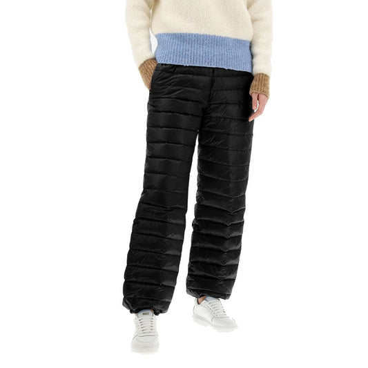 Black Polyamide Casual Pants