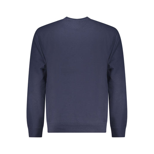 Blue Cotton Men Sweatshirt