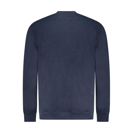 Blue Cotton Men Sweatshirt