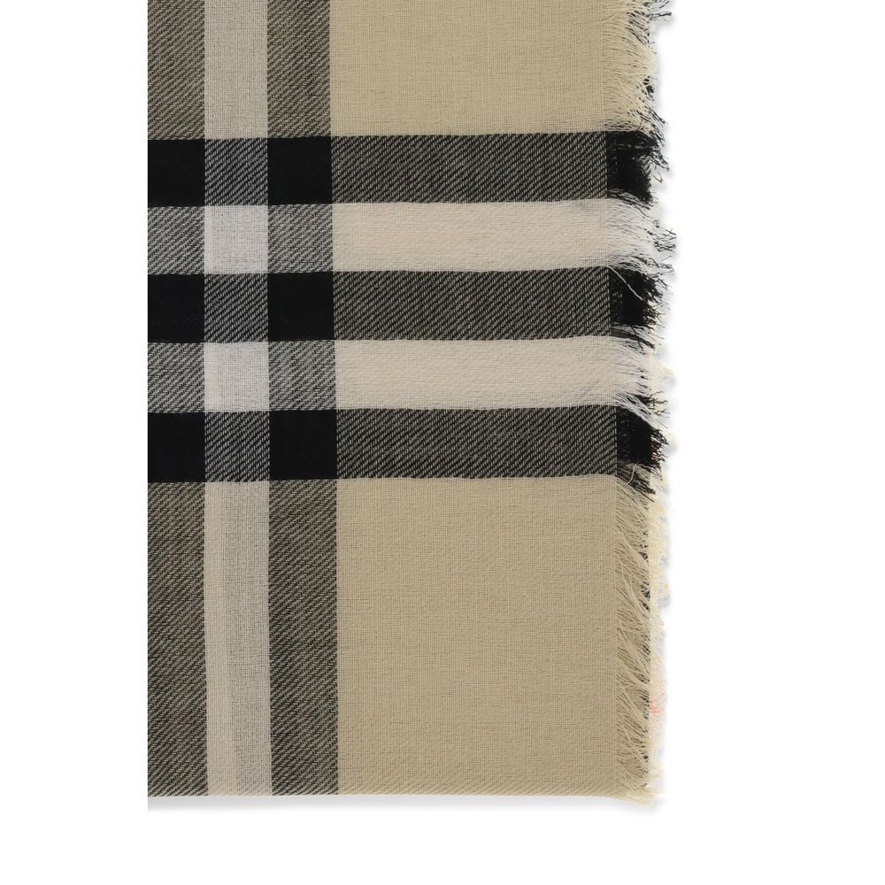 Beige Wool Scarf
