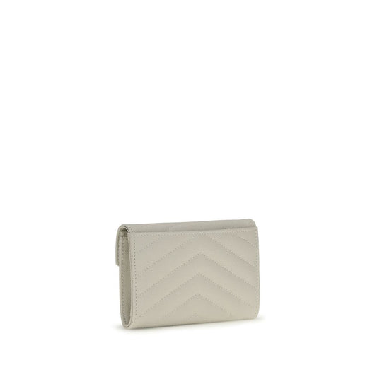 Beige Calf Leather Bos Taurus Wallet