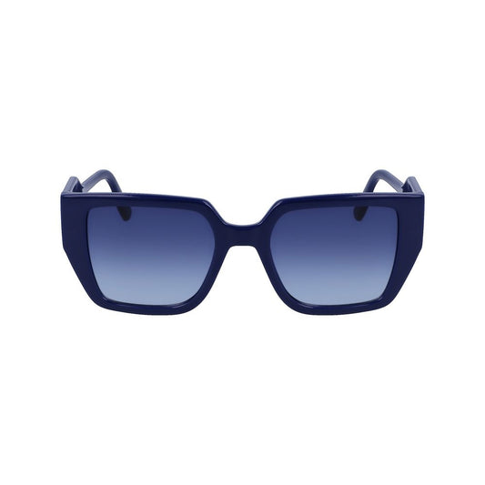 Blue Injected Sunglasses
