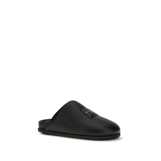 Black Calf Leather Bos Taurus Mules