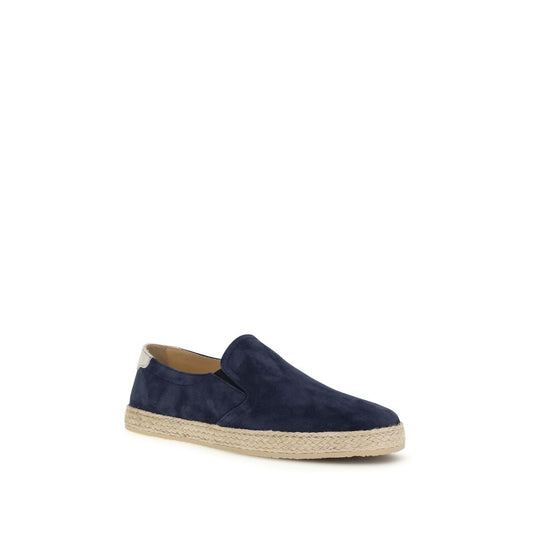 Blue Calf Leather Bos Taurus Espadrilles