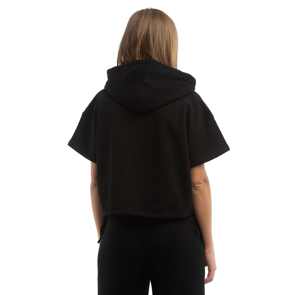 Black Cotton Sweatshirt