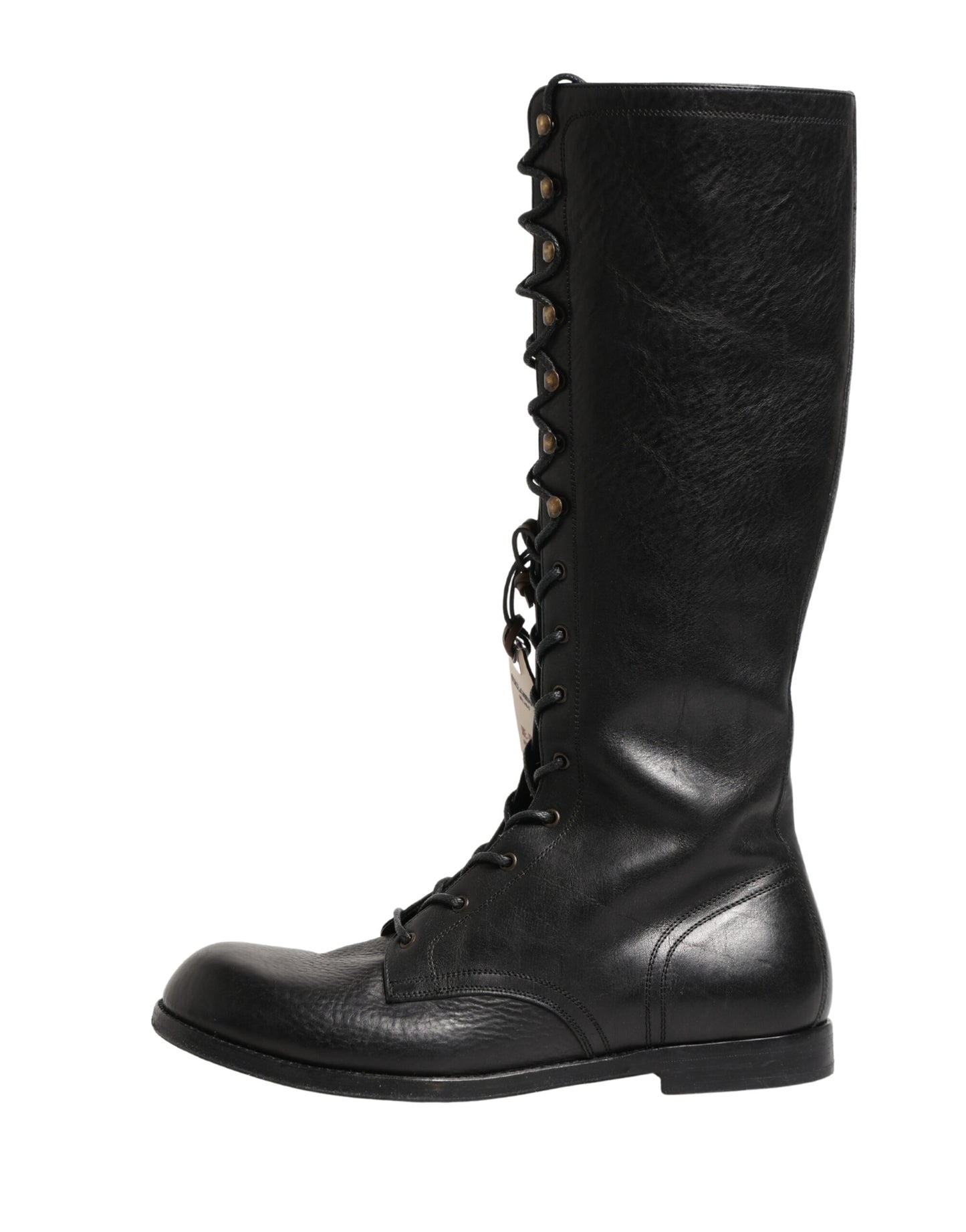 Re-Edition Black Leather Lace Up Boots Shoes