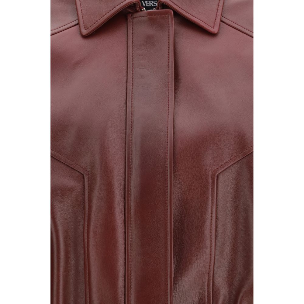 Bordeaux Leather Jacket