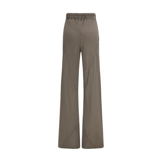 Brown Silk Casual Pants