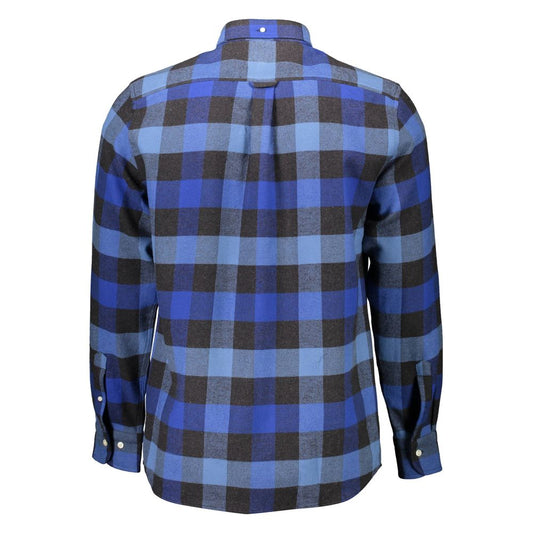 Blue Cotton Men's Shirt