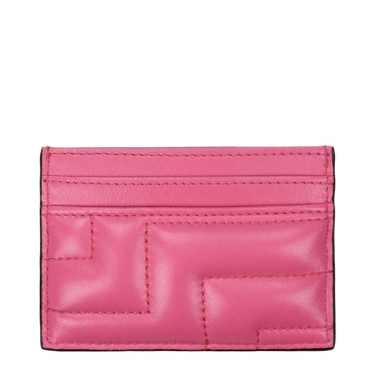 Pink Leather Cardholder