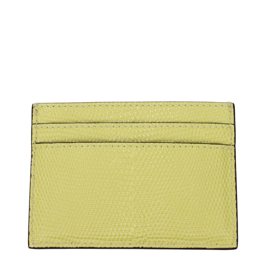 Yellow Leather Cardholder