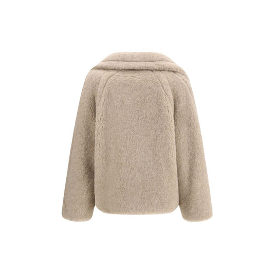 Beige Alpaca Vicugna Pacos Coat