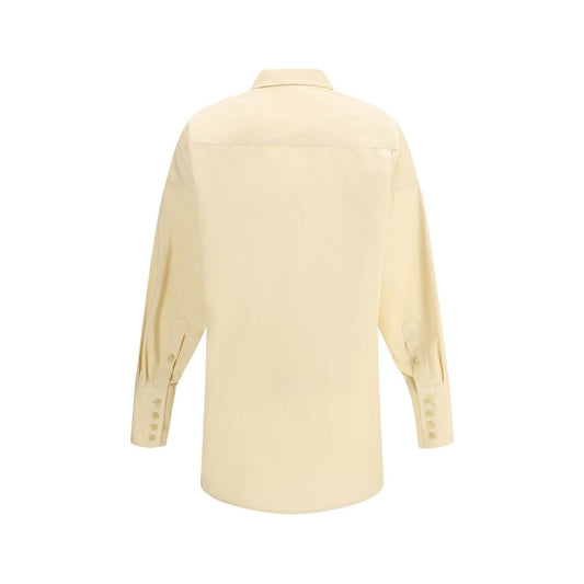 Beige Cotton Dress Shirt