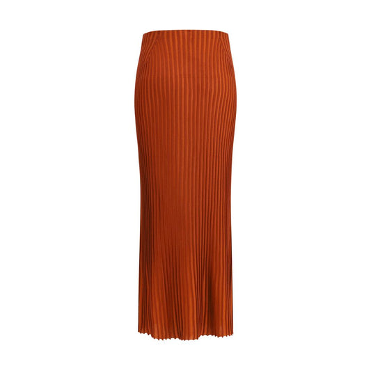 Multicolor Merino Wool Long Skirt