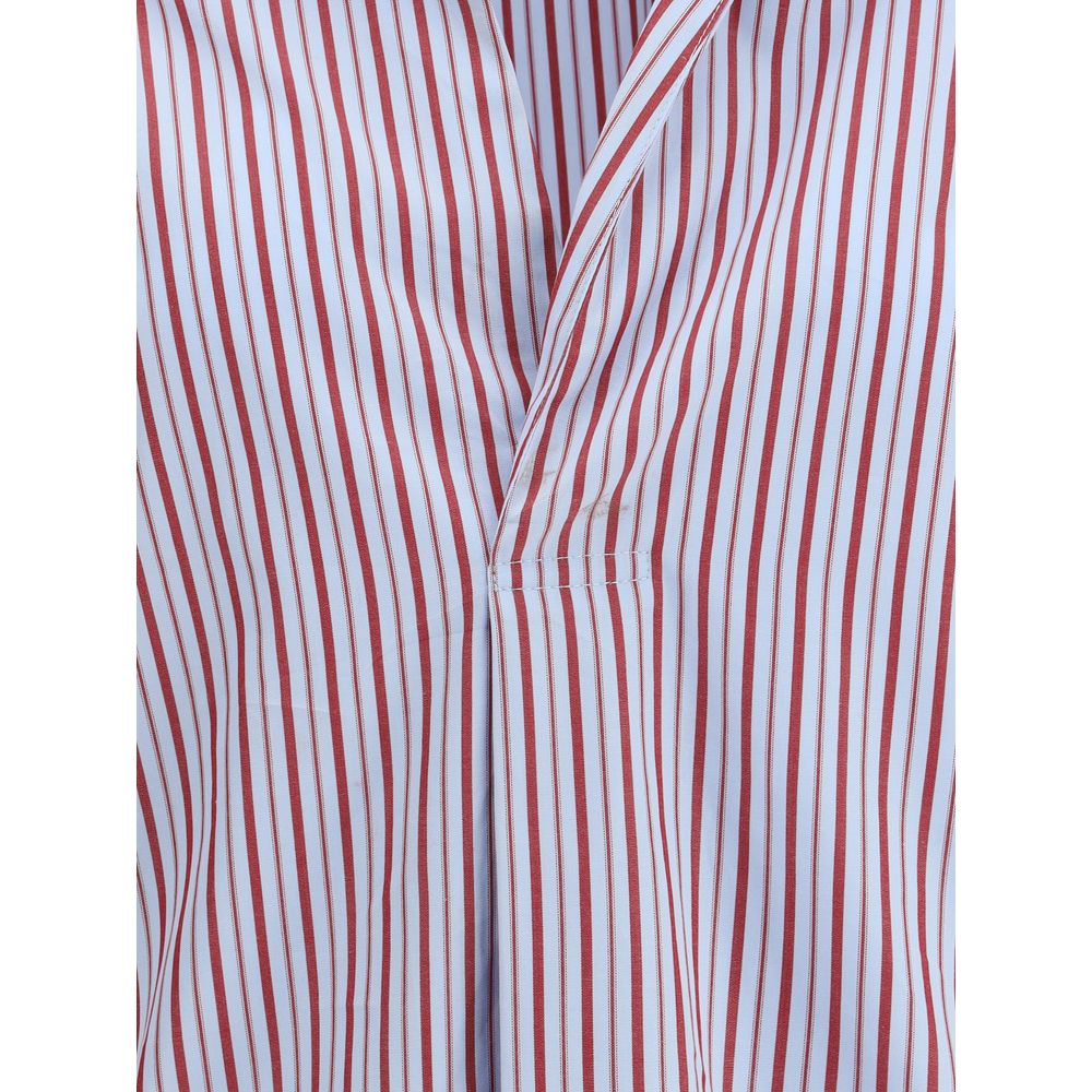 Blue Cotton Pattern Shirt