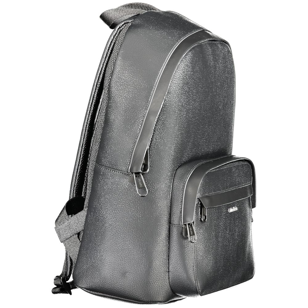 Nero Polyester Uomo Backpack
