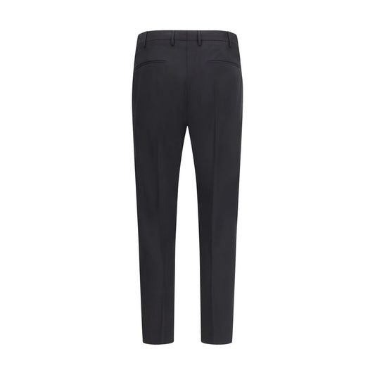 Black Fleece Wool Pants