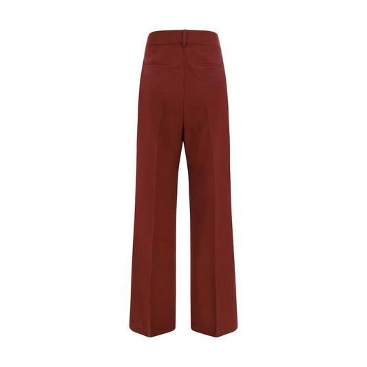 Multicolor Polyester Flared Pants