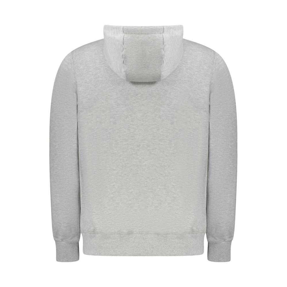 Gray Cotton Mens Sweater Hoodie