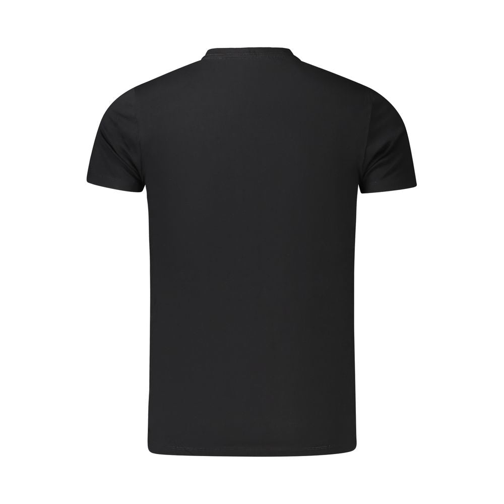 Black Cotton Men's T-Shirt
