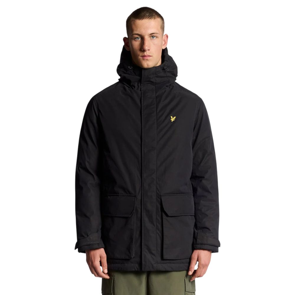 Black Polyester Parka
