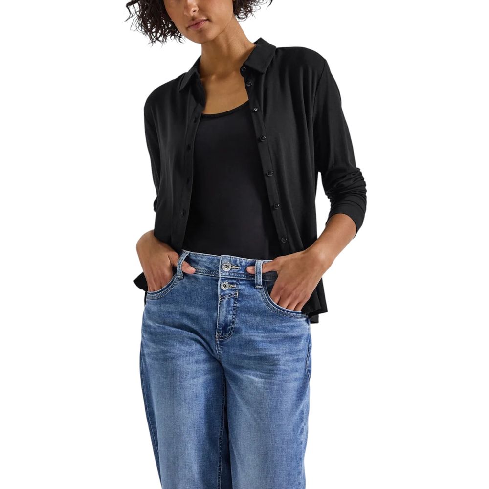 Black Viscose Blouse