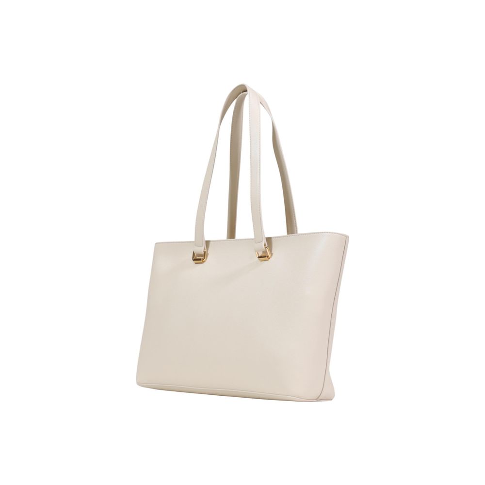 Beige Polyethylene Handbag