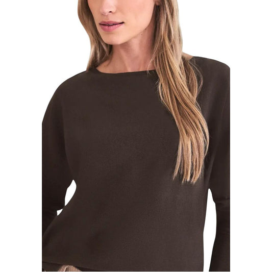 Brown Viscose Sweatshirt