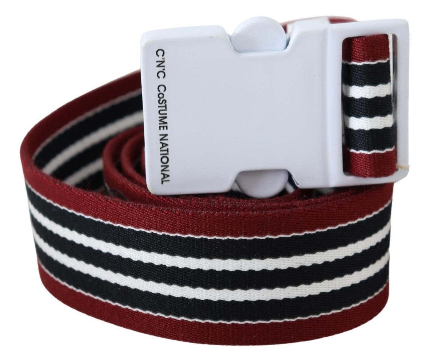 Black Cotton And Canvas Regular Belt