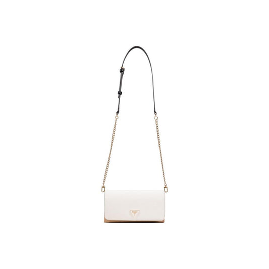 Beige Polyethylene Clutch Bag